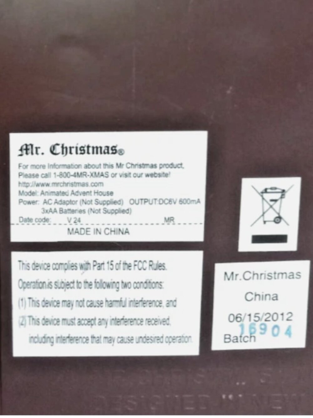 Mr Christmas 2012 Santa’s Workshop Animated Advent Calendar Complete w Ornaments - Picture 8 of 14